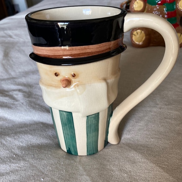 Vintage and rare tall Russ Snowman mug - Picture 2 of 7
